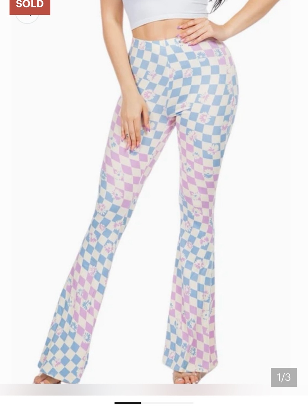 NEW Patterned Flare Women’s Pants - Picture 7 of 7